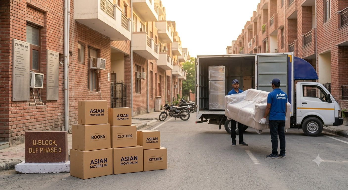 packers and movers in gurgaon dlf phase 3 & U- Block